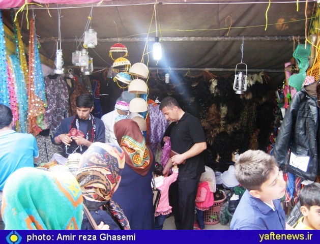 کمپ مهمانان نوروزی در خیابان شریعتی خرم آباد