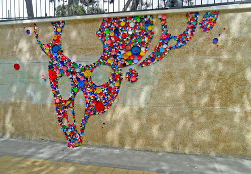 آثار دست هنرمند لرستانی بر دیوارهای پایتخت
