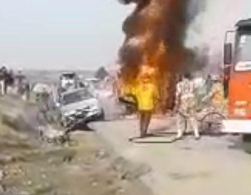 برخورد خودروها در محور خرم‌آباد - کوهدشت 5 کشته و مجروح برجای گذاشت