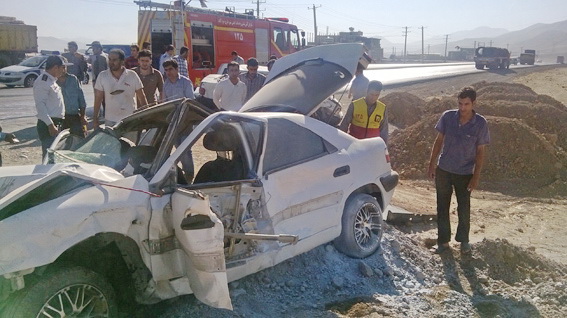تصادف شدید در كمربندی خرم‌آباد باز هم حادثه آفرید+ عكس