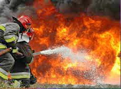 آتش‌سوزی علف‌های هرز ایستگاه رادیو خرم‌آباد